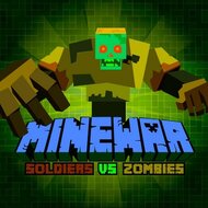 Игра Майнкрафт: солдаты против зомби