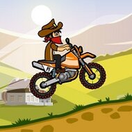Игра На мотоцикле по холмам