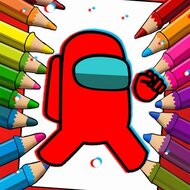 Игра Амонг Ас раскраски 3