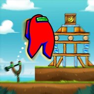 Игра Амонг Ас: стрелялка из рогатки