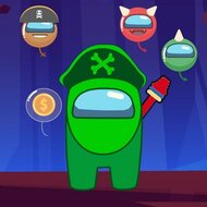 Игра Амонг Ас: стрелялка по пузырям