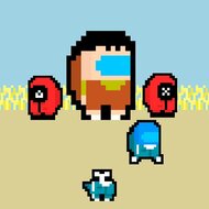 Игра Амонг Ас: в кальмара на двоих