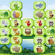 Игра Детский маджонг с животными