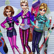 Игра Девушка лыжник