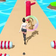 Игра Девушка спешит за нарядами