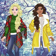 Игра Для девочек одевалки зимние