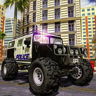 Игра Джип полицейского