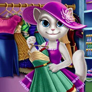 Игра Гардероб кошки Анжелы