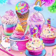 Игра Готовим радужное мороженое