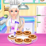 Игра Готовим радужные пончики