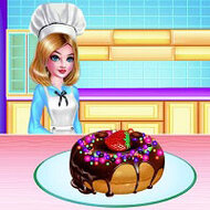 Игра Готовим с принцессой пончики