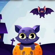 Игра Хэллоуин: найди кошку