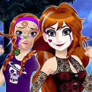 Игра Хэллоуинский образ для принцессы Анны