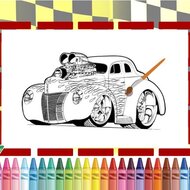 Игра Хот-роды: раскраски