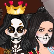 Игра Кардашьян: фейс-арт на Хэллоуин