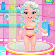 Игра Купание малышки Эльзы