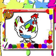 Игра Куры раскраски