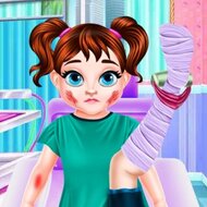 Игра Лечение лыжных травм малышки Тейлор