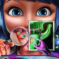 Игра Леди Баг: лечение языка и зубов