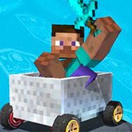 Игра Майнкрафт: гонки на вагонетке