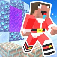Игра Майнкрафт паркур на Рождество