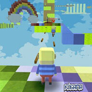 Игра Майнкрафт: радужный паркур