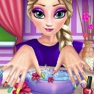 Игра Макияж и маникюр для Эльзы