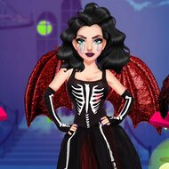 Игра Макияж на Хэллоуин для Харли Квинн