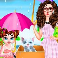 Игра Малышка Тейлор ухаживает за котенком