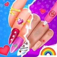 Игра Маникюр на День Валентина