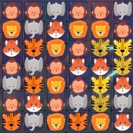 Игра Матч 3: животные