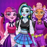 Игра Монстр Хай одевалка