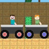 Игра На двоих: гонка Стива и Алекс