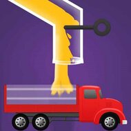 Игра Налей краску в грузовики