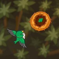 Игра Нарисуй птице путь к гнезду