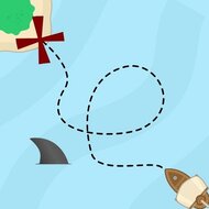 Игра Нарисуй путь лодке