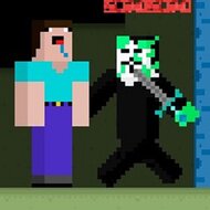 Игра Нуб и Хакер-зомби