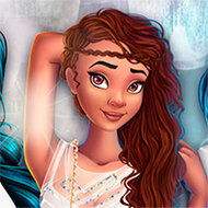 Игра Одевалка принцесс на белую вечеринку