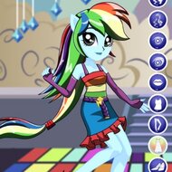 Игра Одевалка Радуги Дэш