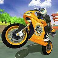 Игра Одному ездить на мотоцикле