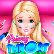 Игра Операция на горле Барби