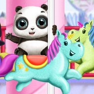 Игра Панда в парке развлечений