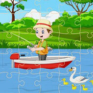 Игра Пазлы о рыбалке
