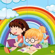 Игра Пазлы про девочек