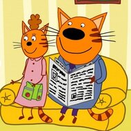 Игра Пазлы три кота