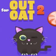 Игра Перережь веревку и накорми кота 2