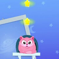 Игра Перережь веревку и накорми кота