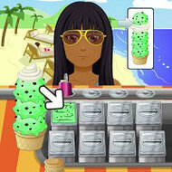 Игра Плохое мороженое на пляже