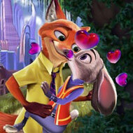 Игра Зверополис: поцелуи