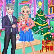 Игра Подготовка семьи Эльзы к Рождеству